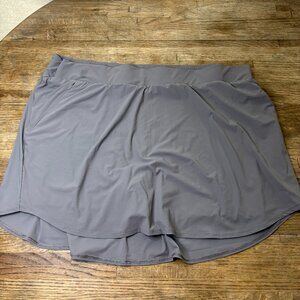 NWT - all in motion grey exercise skort - size 1x